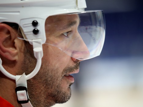 Тренировка «Авангарда» перед матчем в Уфе