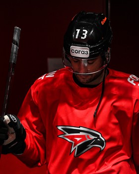 Тренировка «Авангарда» перед матчем с «Нефтехимиком»