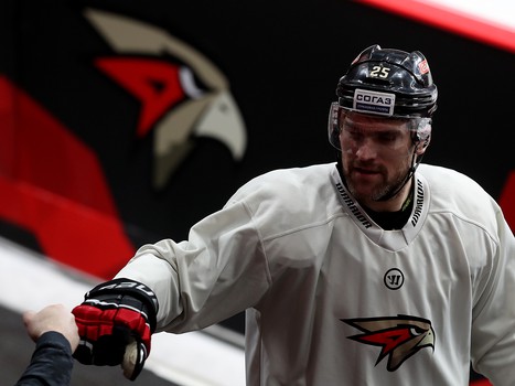 Раскатка «Авангарда» перед матчем с ХК «Сочи»