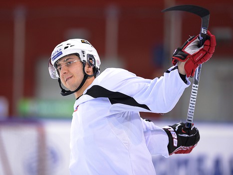 Раскатка "Авангарда" перед матчем с "Югрой" 24.01.2014