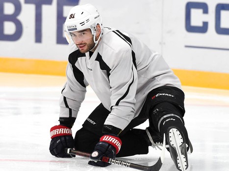 Раскатка "Авангарда" перед выездным матчем с "Динамо" Мск