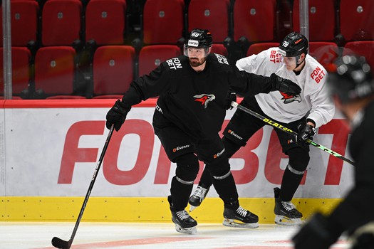 Раскатка «Авангарда» перед матчем с «Локомотивом»