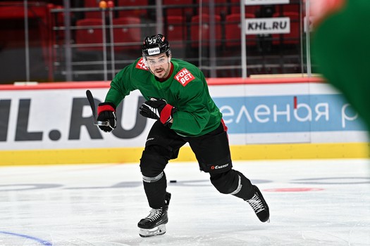 Раскатка «Авангарда» перед матчем с московским «Динамо»