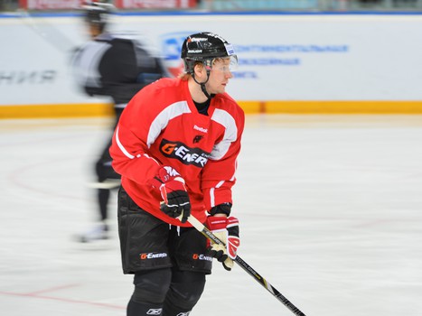 Открытая тренировка "Авангарда" для СМИ перед стартом плей-офф