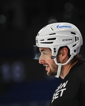 Тренировка «Авангарда» перед матчем в Новосибирске