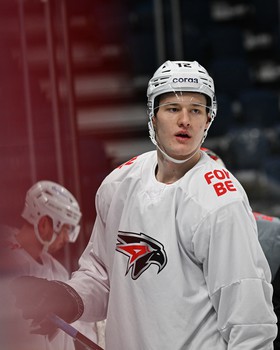 Раскатка «Авангарда» перед выездным матчем с московским «Динамо»