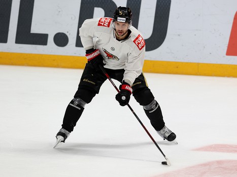 Тренировка «Авангарда» перед матчем с «Нефтехимиком»