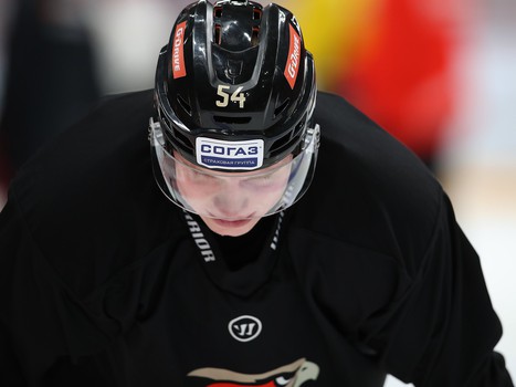 Раскатка «Авангарда» перед матчем с минским «Динамо»