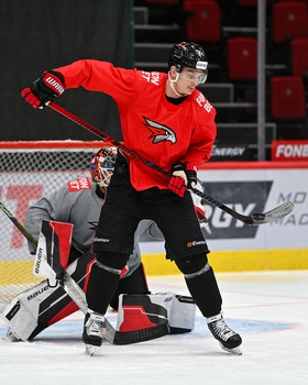 Тренировка «Авангарда» перед четвёртым матчем серии с «Металлургом»