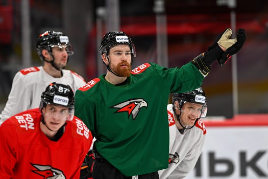 Раскатка «Авангарда» перед первым матчем серии с «Ладой»