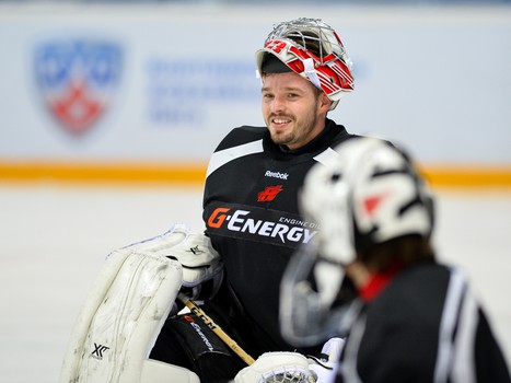 Раскатка "Авангарда" перед домашним матчем с "Нефтехимиком"