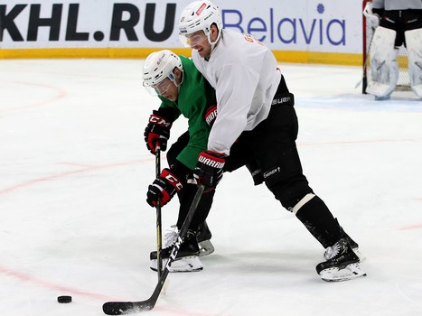 Раскатка «Авангарда» перед выездным матчем с минским «Динамо»