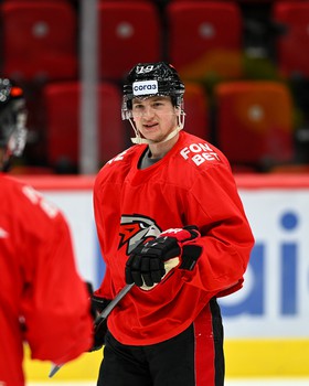 Тренировка «Авангарда» перед четвёртым матчем серии с «Металлургом»