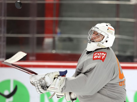 Раскатка «Авангарда» перед матчем с «Сибирью»