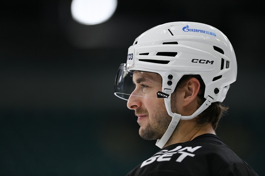 Тренировка «Авангарда» перед матчем в Санкт-Петербурге