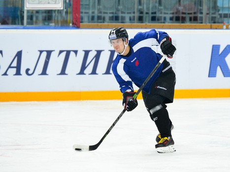 Раскатка "Авангарда" перед домашним матчем со "Спартаком"