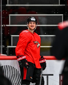 Тренировка «Авангарда» перед матчем с «Адмиралом»