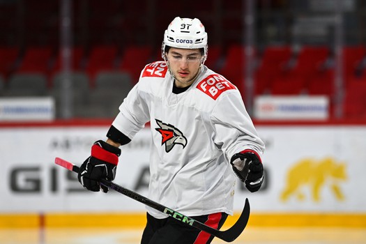 Тренировка «Авангарда» перед матчем в Екатеринбурге