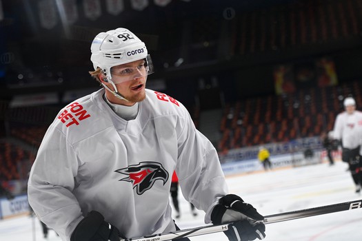 Раскатка «Авангарда» перед матчем в Магнитогорске