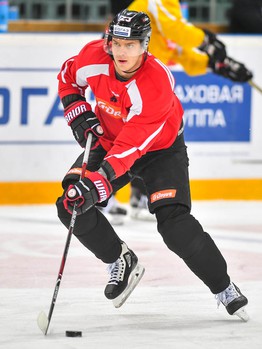 Раскатка "Авангарда" перед матчем с минским "Динамо"