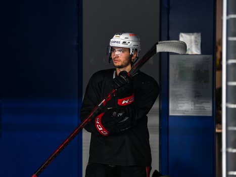 Тренировка «Авангарда» перед матчем в Новосибирске