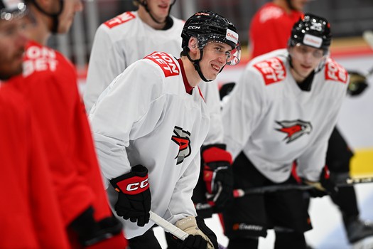 Раскатка «Авангарда» перед матчем с «Локомотивом»