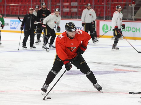 Раскатка «Авангарда» перед матчем с «Локомотивом»