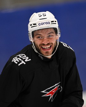 Тренировка «Авангарда» перед матчем в Новосибирске