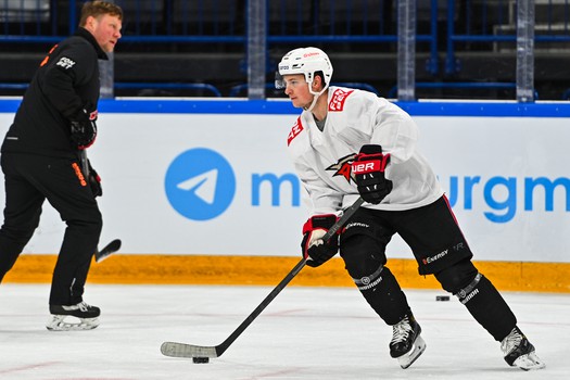 Раскатка «Авангарда» перед матчем в Магнитогорске