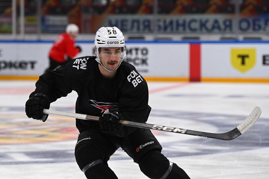 Раскатка «Авангарда» перед матчем в Магнитогорске