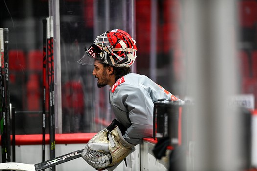 Тренировка «Авангарда» перед матчем со «Спартаком»