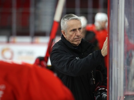 Тренировка «Авангарда» перед матчем в Екатеринбурге