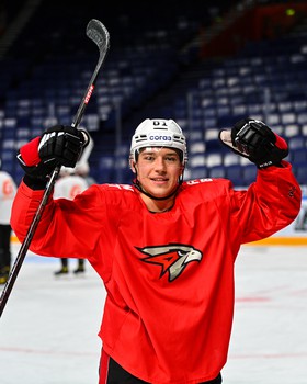 Тренировка «Авангарда» перед матчем в Казани