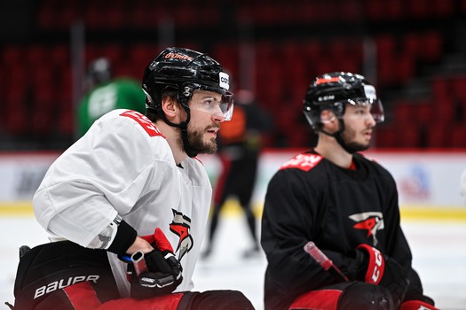 Тренировка «Авангарда» перед матчем с «Автомобилистом»