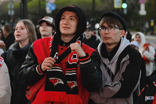 Фан-зона «Авангарда» на Пешеходном Любинском