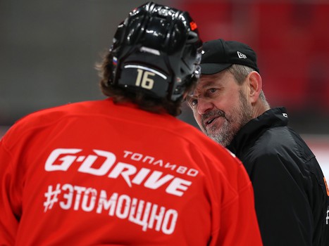 Раскатка «Авангарда» перед первым матчем серии с «Металлургом»