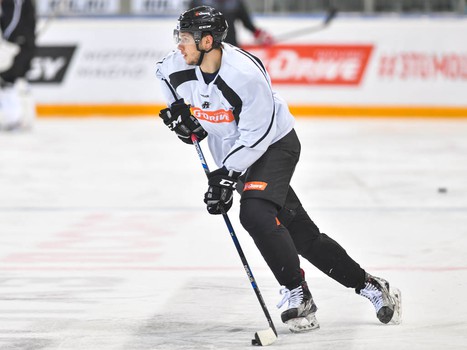 Раскатка "Авангарда" перед матчем с "Йокеритом"