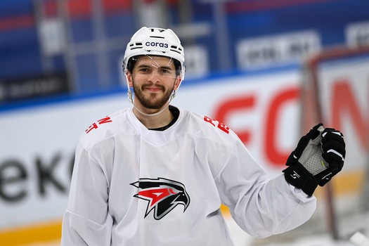 Тренировка «Авангарда» перед матчем в Тольятти