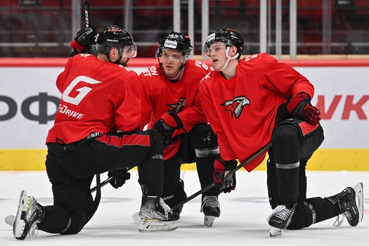 Тренировка «Авангарда» перед матчем с «Куньлунь Ред Стар»