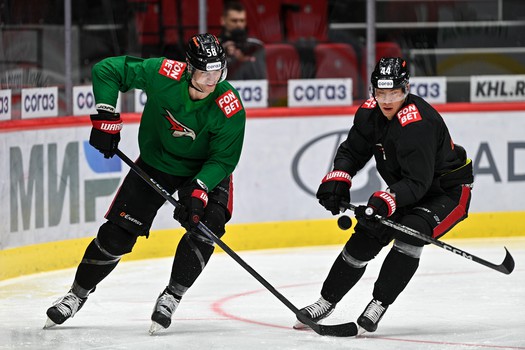 Раскатка «Авангарда» перед матчем с «Локомотивом»