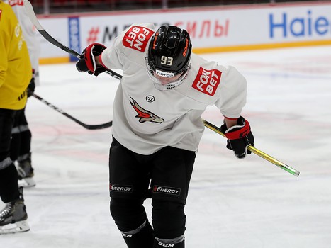 Раскатка «Авангарда» перед матчем с «Северсталью»