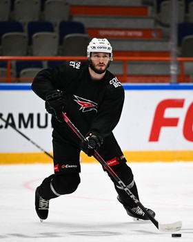 Тренировка «Авангарда» перед матчем в Хабаровске