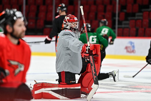 Раскатка «Авангарда» перед матчем с «Салаватом Юлаевым»