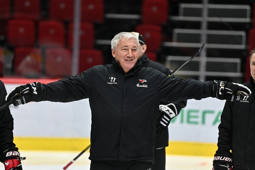 Раскатка «Авангарда» перед матчем с «Салаватом Юлаевым»