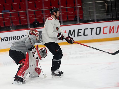 Открытая тренировка «Авангарда» перед домашними матчами финала Кубка Гагарина