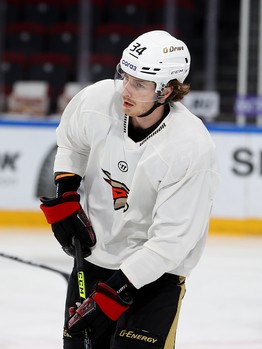 Тренировка «Авангарда» перед матчем в Магнитогорске