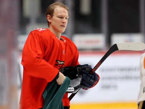 Раскатка «Авангарда» перед матчем с «Металлургом»