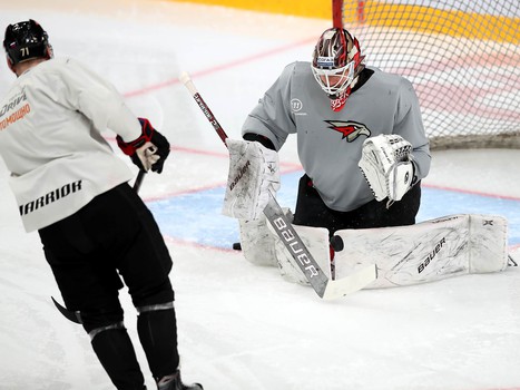 Раскатка «Авангарда» перед матчем с «Ак Барсом»