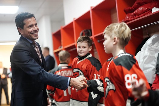 Открытие центрального комплекса Хоккейной Академии «Авангард» 