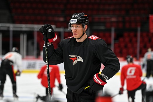 Раскатка «Авангарда» перед матчем с «Локомотивом»